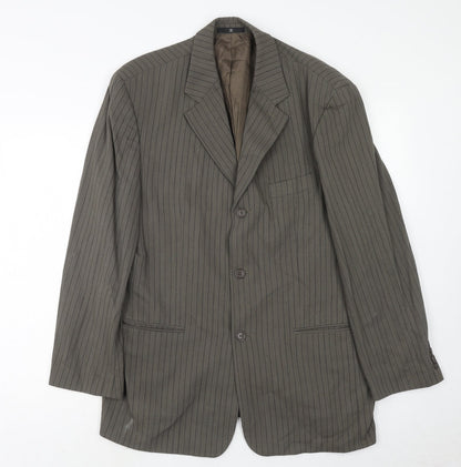 Mens UK Size 44 Ciro Citterio Regular Grey Suit Jacket