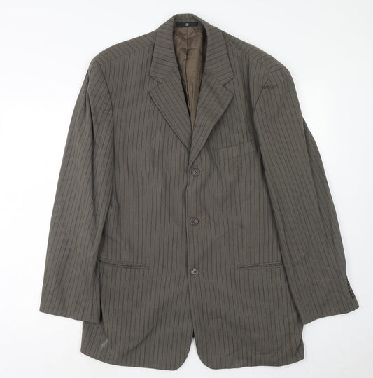 Mens UK Size 44 Ciro Citterio Regular Grey Suit Jacket
