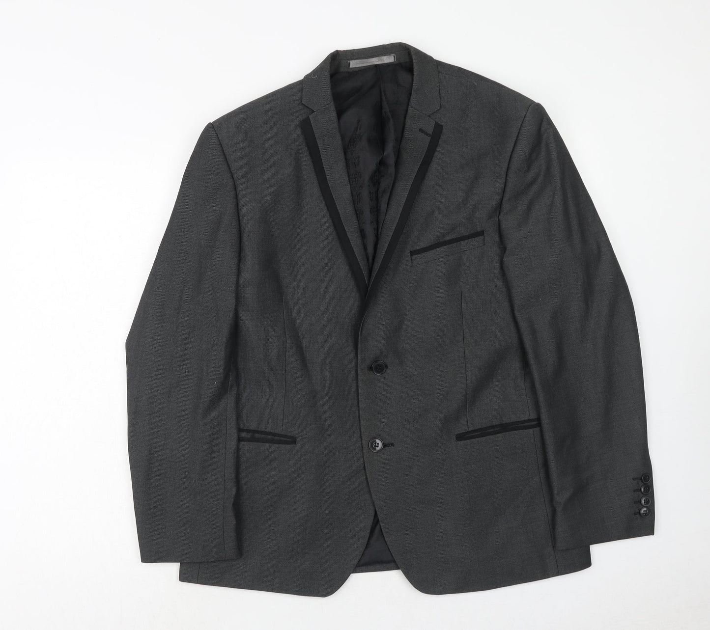 Mens UK Size 42 Red Herring Regular Grey Suit Jacket