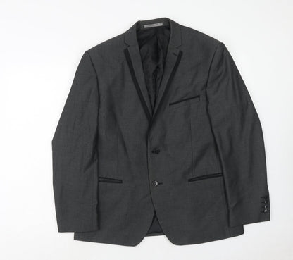 Mens UK Size 42 Red Herring Regular Grey Suit Jacket