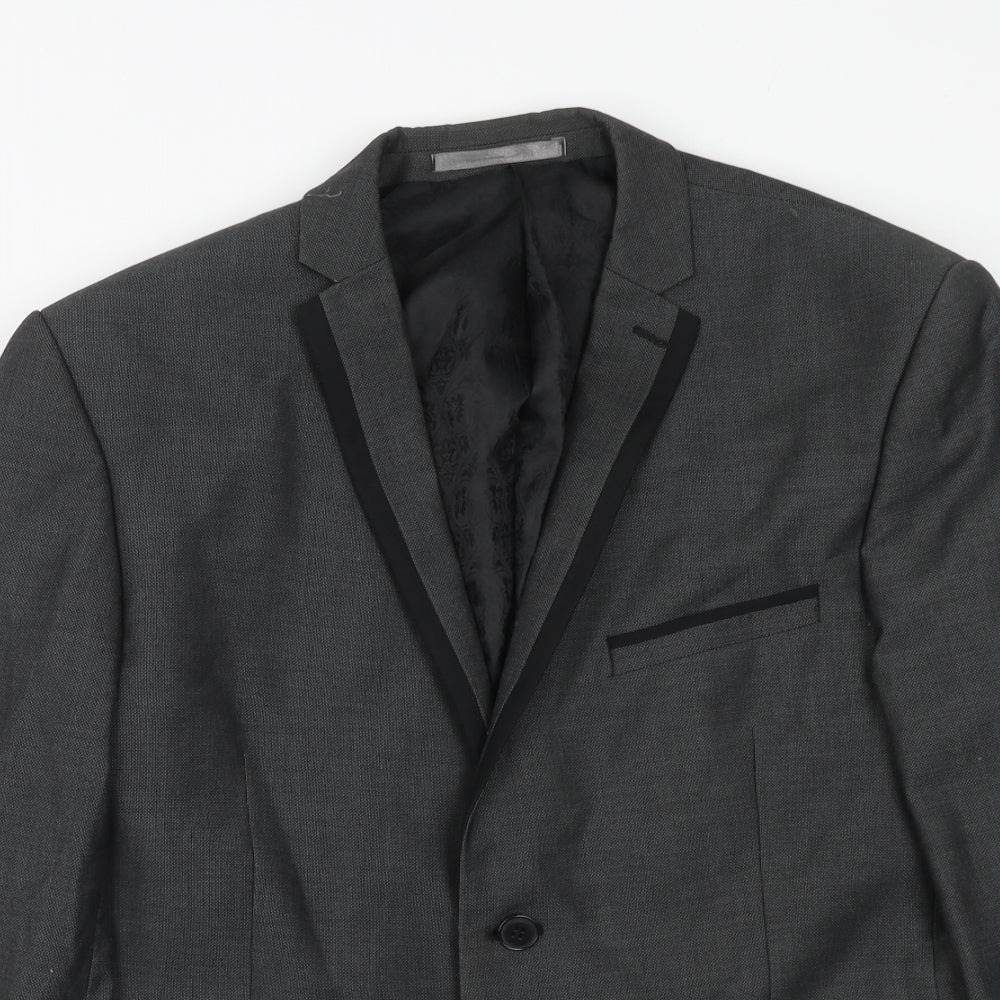 Mens UK Size 42 Red Herring Regular Grey Suit Jacket