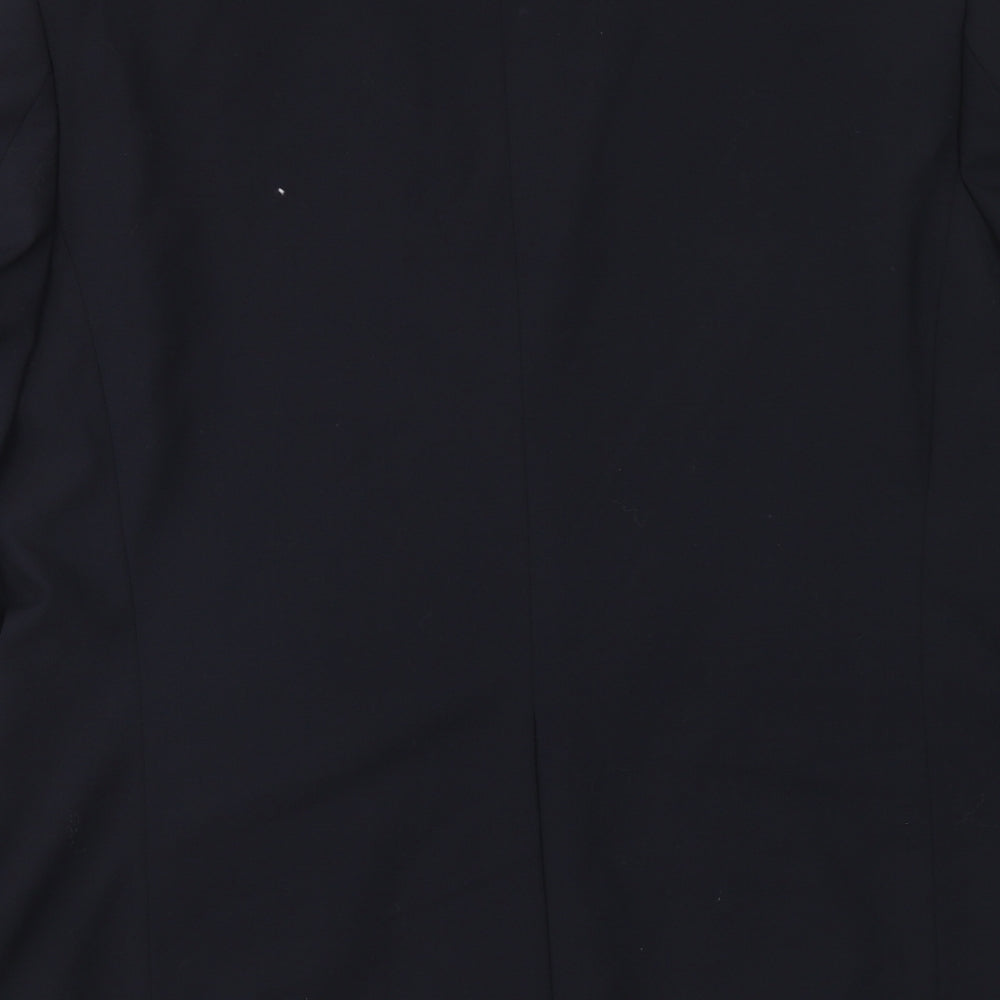 Mens UK Size 44 Charlton Gray Regular Blue Suit Jacket
