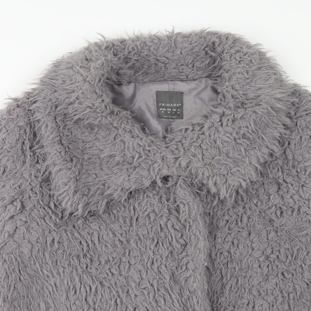 Primark Womens Grey Jacket Size 10 Zip