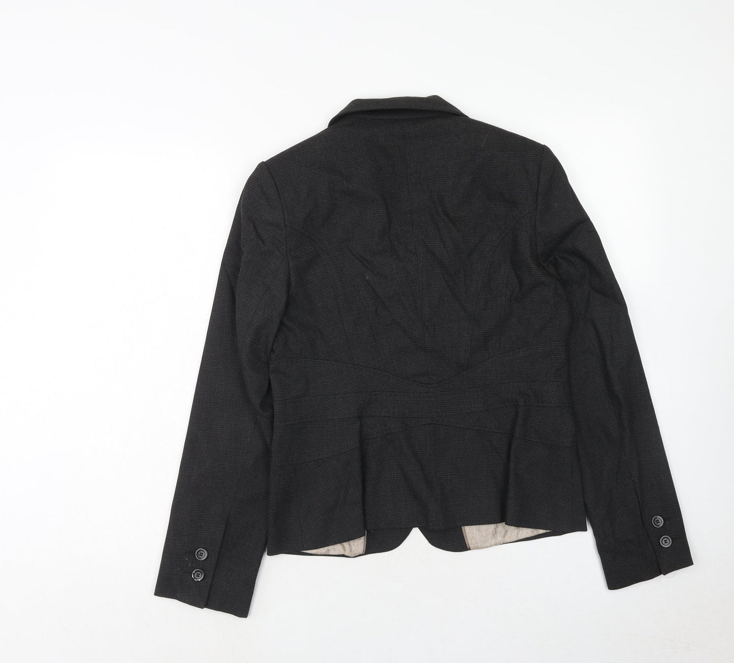 NEXT Womens Grey Polyester Jacket Blazer Size 12