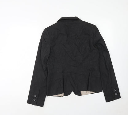 NEXT Womens Grey Polyester Jacket Blazer Size 12