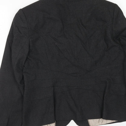 NEXT Womens Grey Polyester Jacket Blazer Size 12