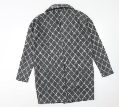 Womens UK Size M NEXT Grey Pea Coat