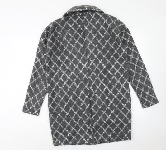 Womens UK Size M NEXT Grey Pea Coat