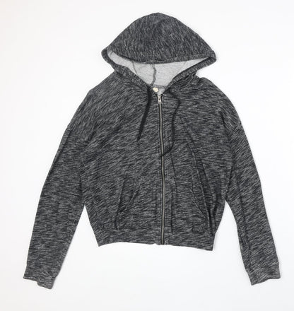 Hollister Womens Grey Cotton Full Zip Hoodie Size S Zip