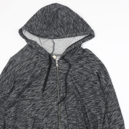Hollister Womens Grey Cotton Full Zip Hoodie Size S Zip