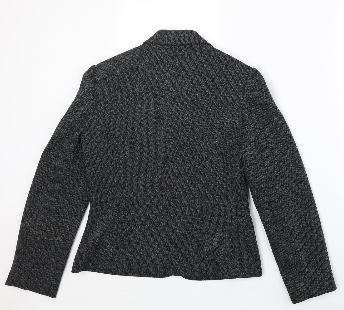 NEXT Womens Black Polyester Jacket Blazer Size 10