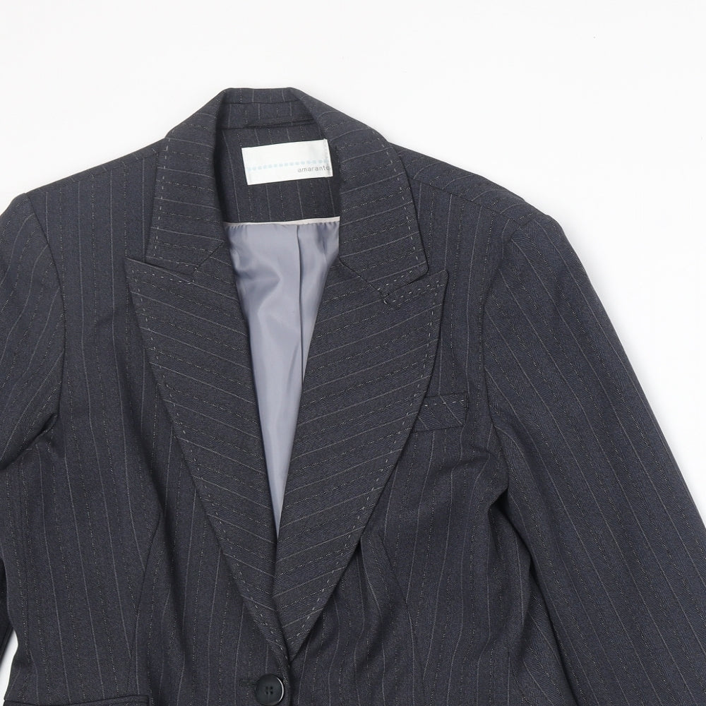 Womens UK Size 14 AMARANTO Regular Blue Blazer