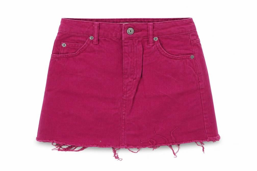 Womens UK Size 4 Topshop A-Line Denim Skirt
