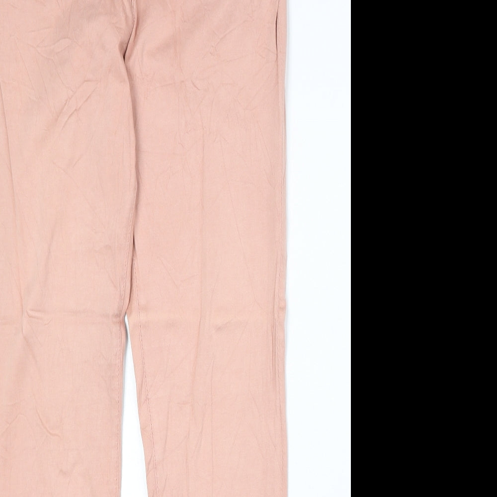 Piza Italia Womens Pink Cotton Skinny Jeans Size 33 in Regular Zip