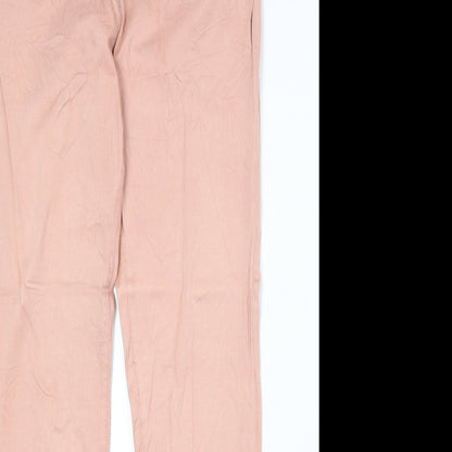 Piza Italia Womens Pink Cotton Skinny Jeans Size 33 in Regular Zip