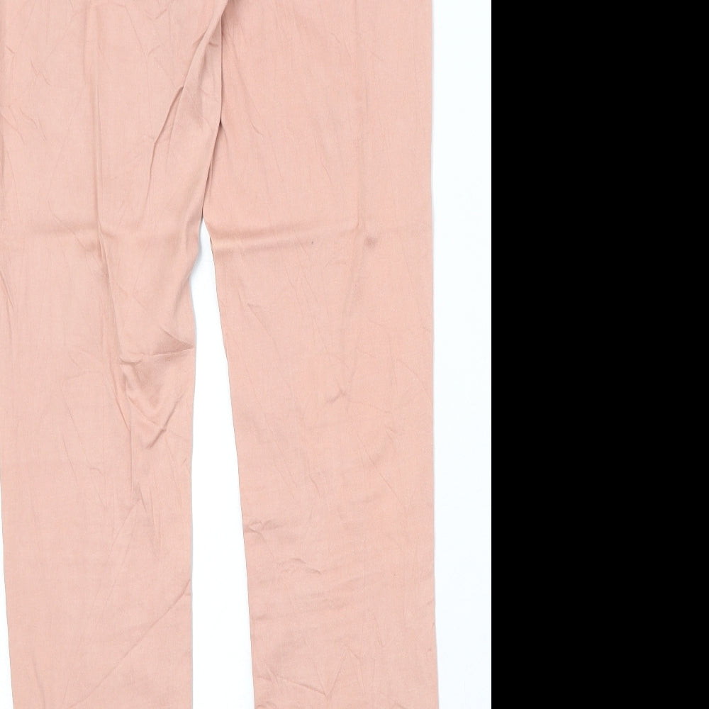 Piza Italia Womens Pink Cotton Skinny Jeans Size 33 in Regular Zip
