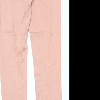 Piza Italia Womens Pink Cotton Skinny Jeans Size 33 in Regular Zip