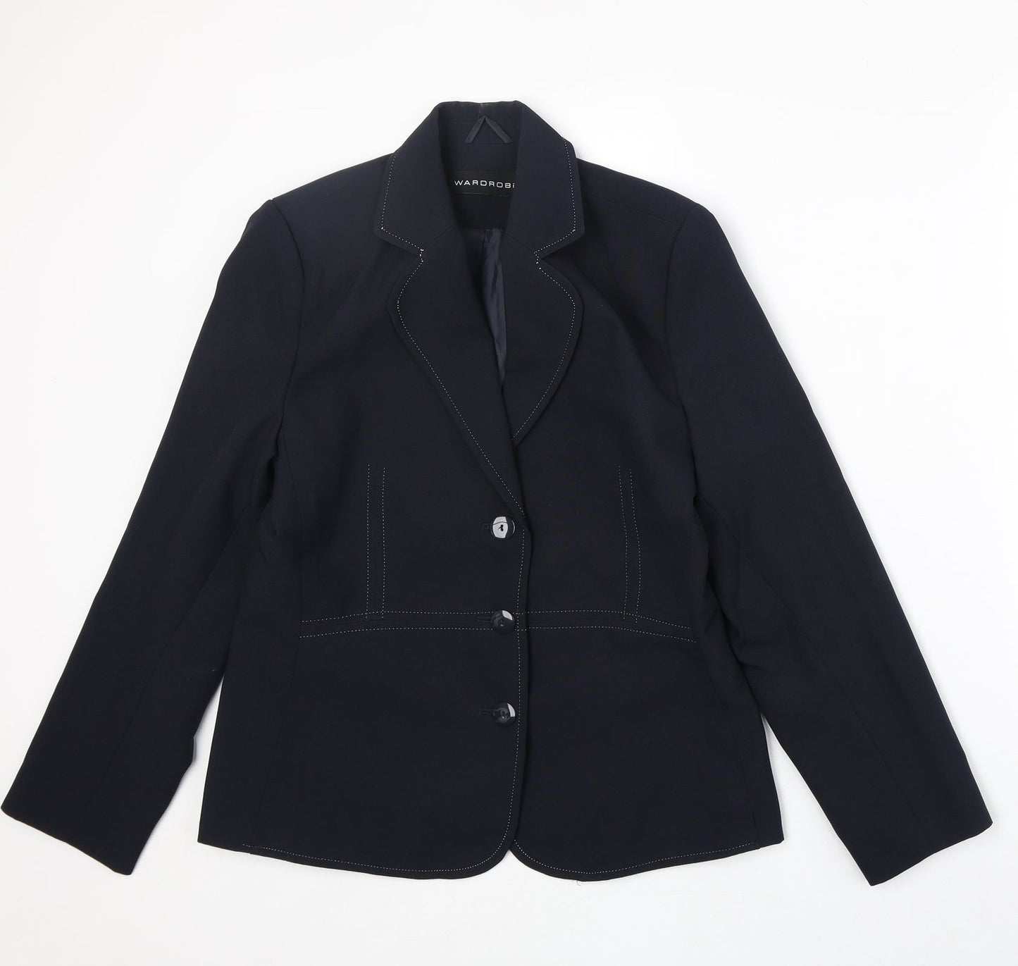 Womens UK Size 12 Wardrobe Regular Blue Blazer