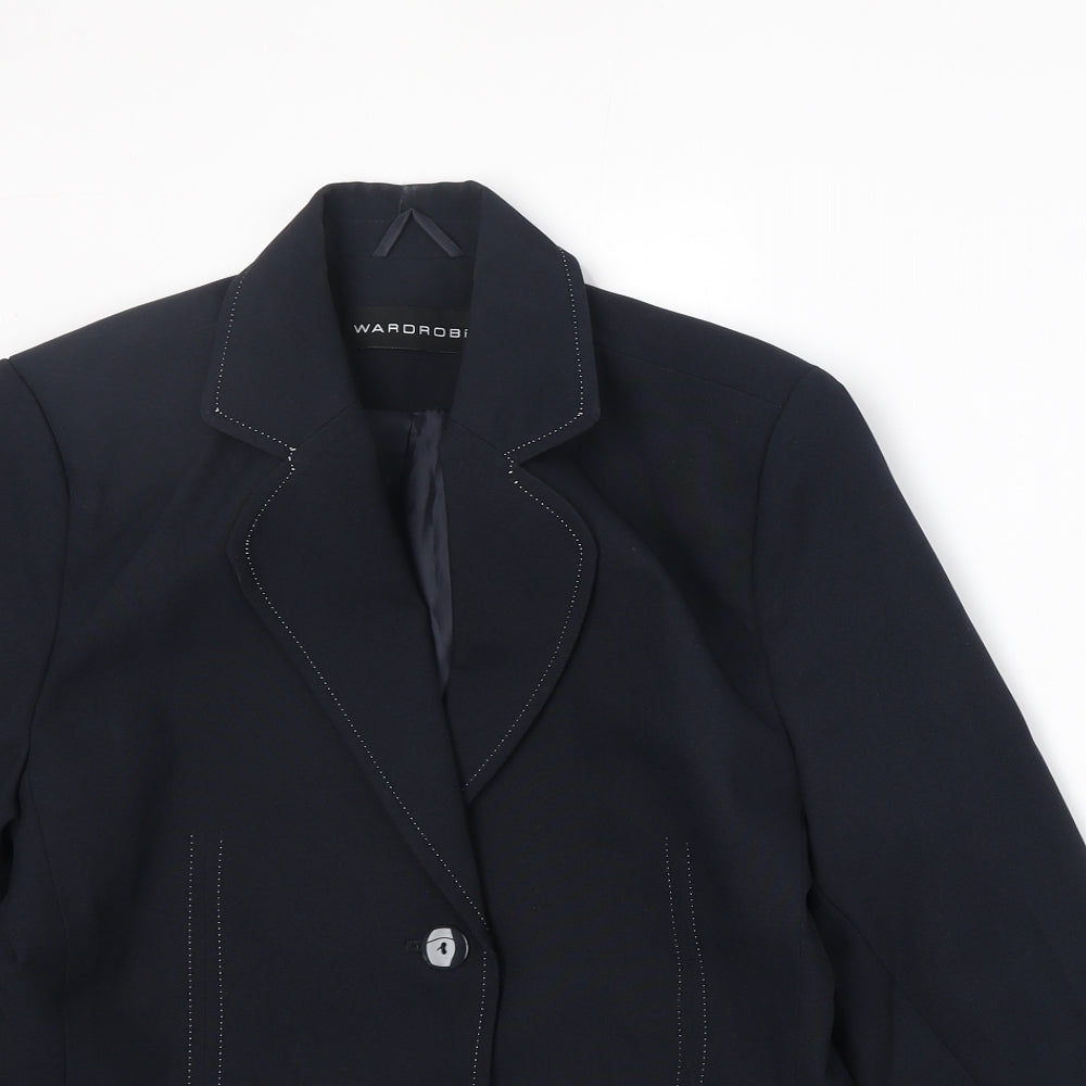 Womens UK Size 12 Wardrobe Regular Blue Blazer