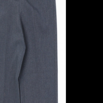 Sarika Womens Blue Polyester Trousers Size 12 Regular