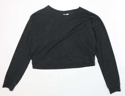 Womens UK Size M Divided by H&M Grey Pullover Sweatshirt