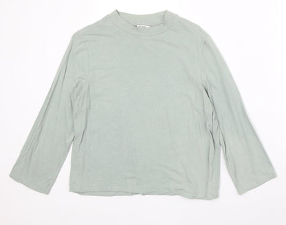 Womens UK Size M Monki Green Basic T-Shirt