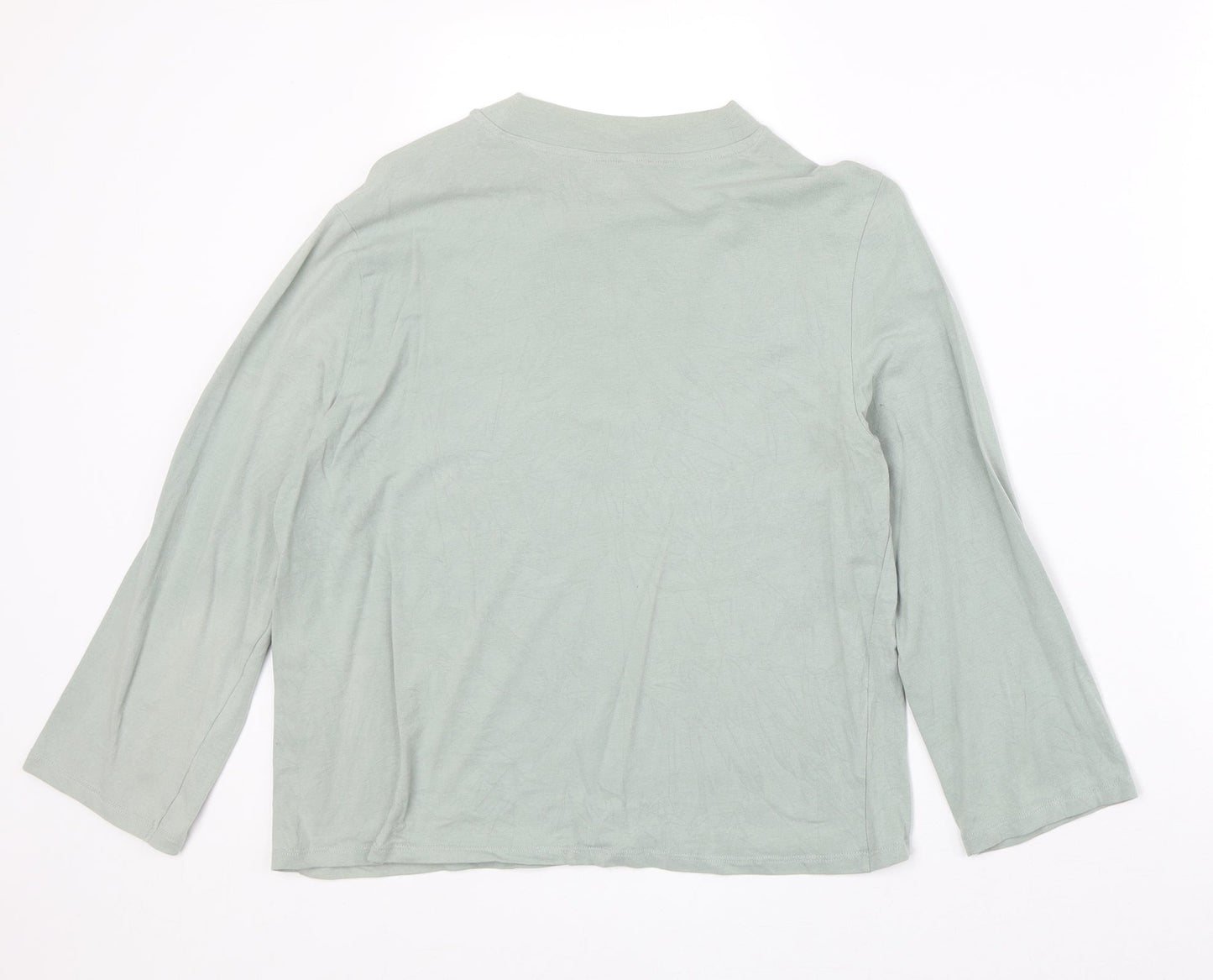 Womens UK Size M Monki Green Basic T-Shirt