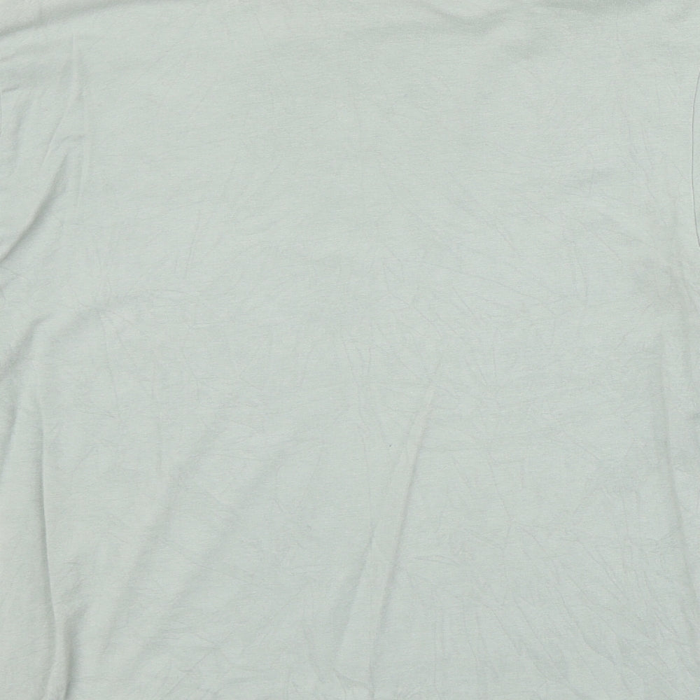 Womens UK Size M Monki Green Basic T-Shirt