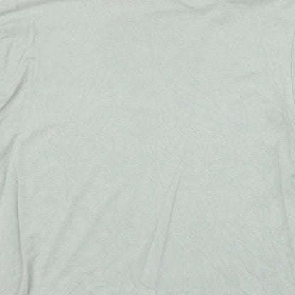 Womens UK Size M Monki Green Basic T-Shirt