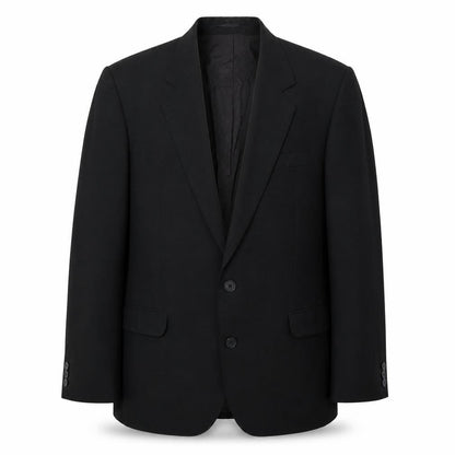 Falconry Mens Black Polyester Jacket Suit Jacket Size 38 Regular