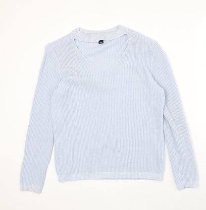 Womens UK Size L Atmosphere Blue Pullover Jumper