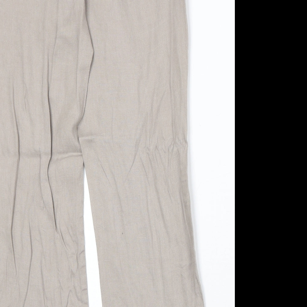Womens UK Size 12 Punt Roma Regular Fit  Beige Trousers