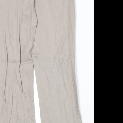 Womens UK Size 12 Punt Roma Regular Fit  Beige Trousers