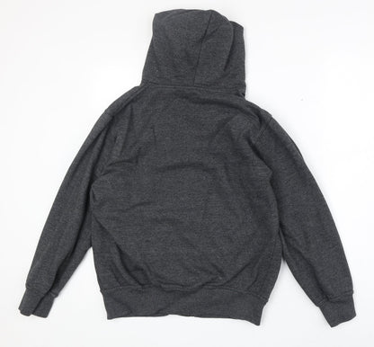 Preworn Womens Grey Cotton Full Zip Hoodie Size S Zip
