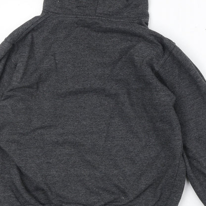 Preworn Womens Grey Cotton Full Zip Hoodie Size S Zip