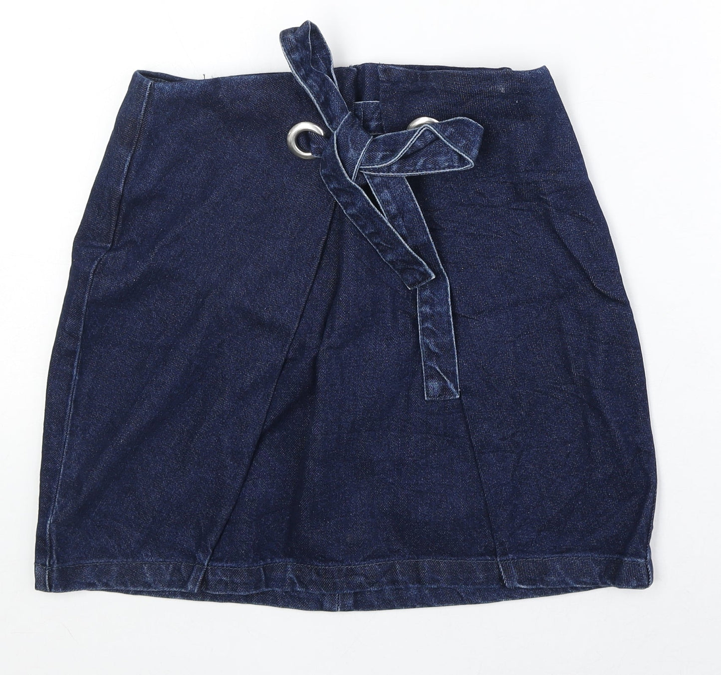 Womens UK Size 8 Topshop A-Line Denim Skirt