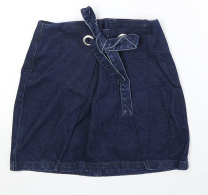 Womens UK Size 8 Topshop A-Line Denim Skirt