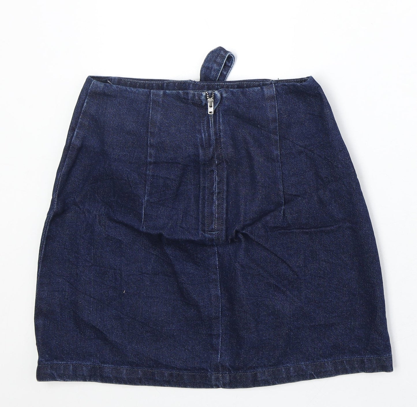 Womens UK Size 8 Topshop A-Line Denim Skirt