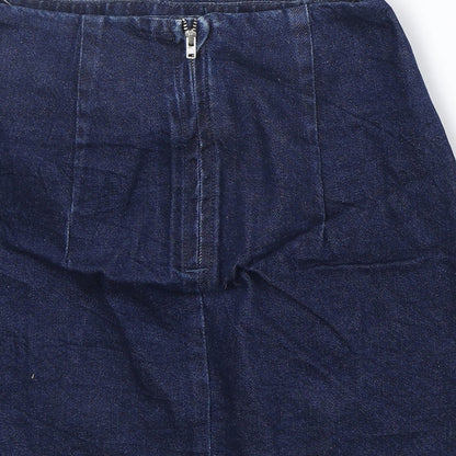 Womens UK Size 8 Topshop A-Line Denim Skirt