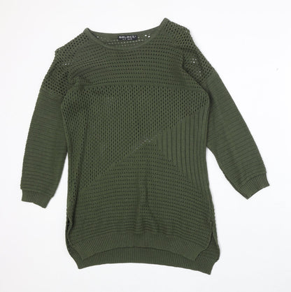 Womens UK Size 6 Select Green Pullover Jumper
