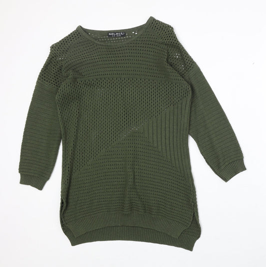 Womens UK Size 6 Select Green Pullover Jumper