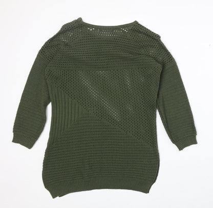 Womens UK Size 6 Select Green Pullover Jumper