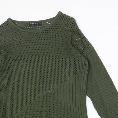 Womens UK Size 6 Select Green Pullover Jumper
