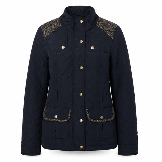 Womens UK Size 6 Atmosphere Blue Quilted Coat