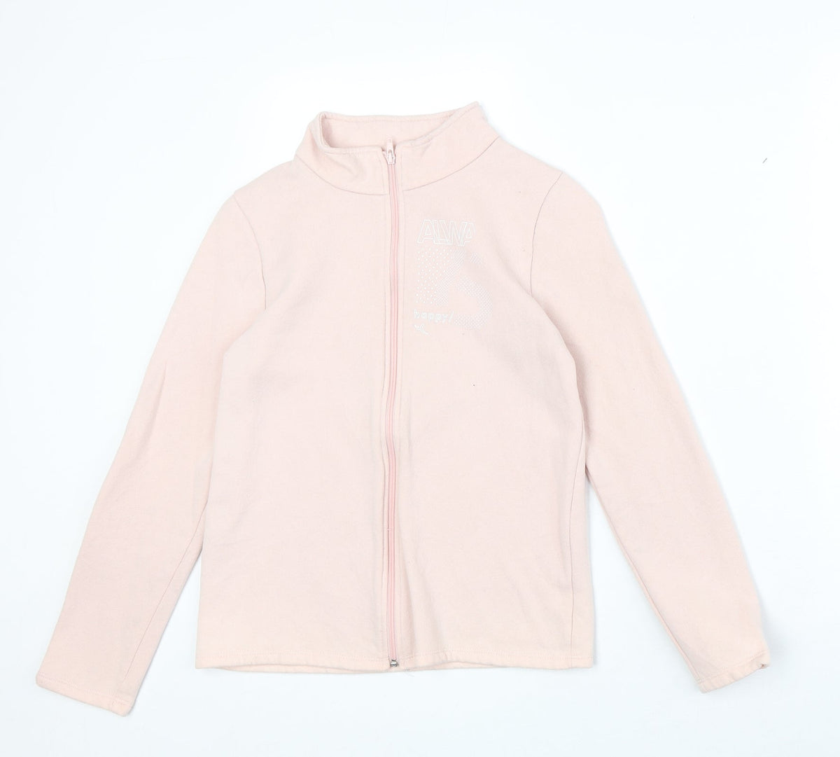 Decathlon Girls Pink Jacket Size 12 Years Zip