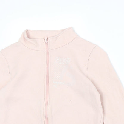 Decathlon Girls Pink Jacket Size 12 Years Zip
