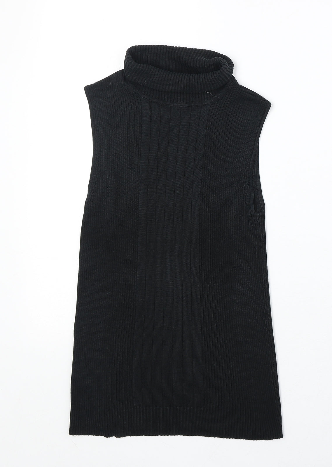 Laundry Industry Womens Black Polyester Basic T-Shirt Size XS Roll Neck