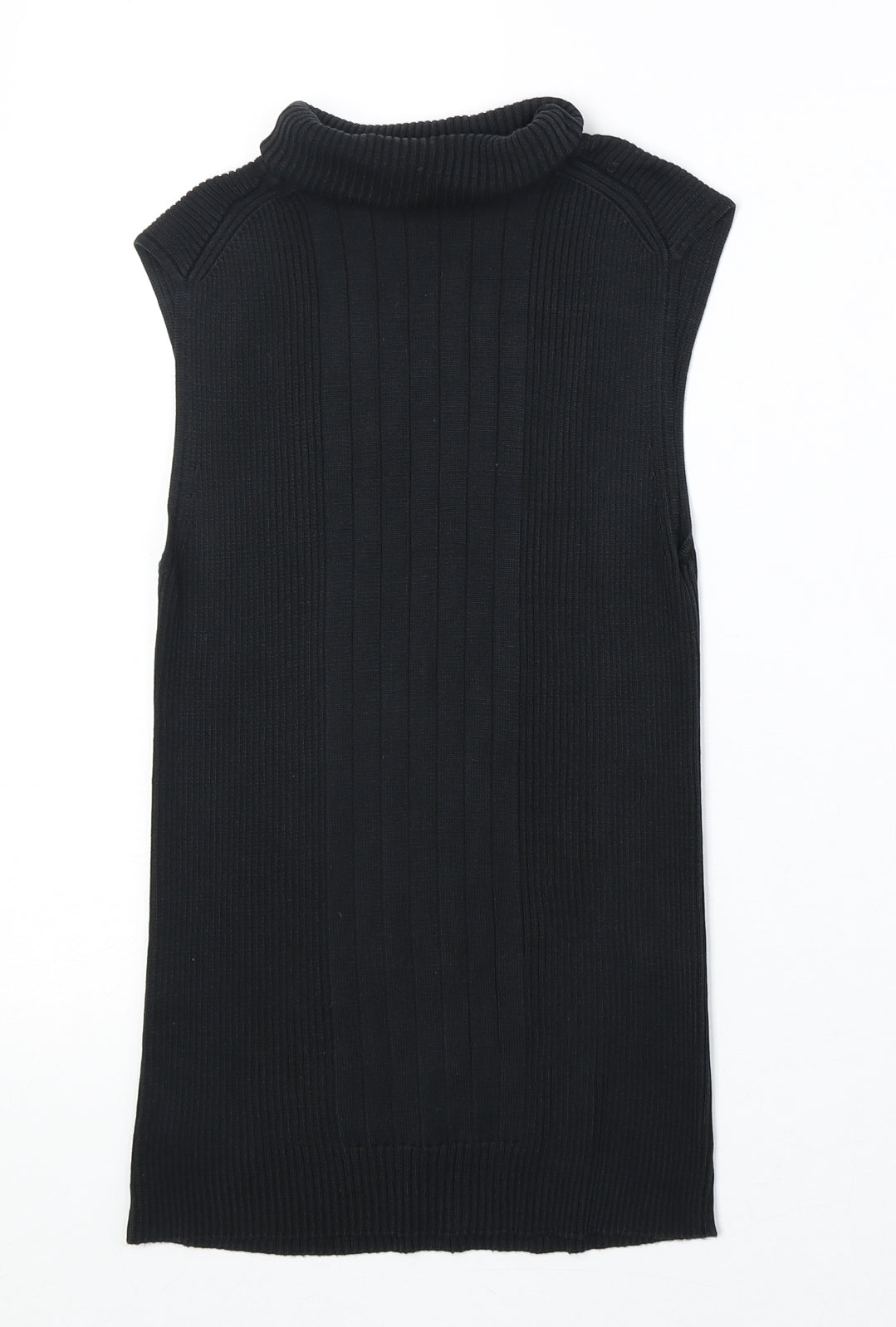 Laundry Industry Womens Black Polyester Basic T-Shirt Size XS Roll Neck