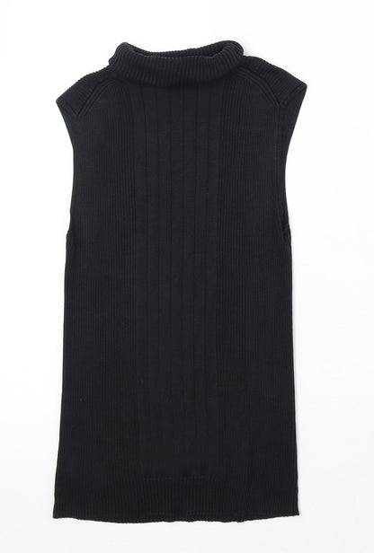 Laundry Industry Womens Black Polyester Basic T-Shirt Size XS Roll Neck
