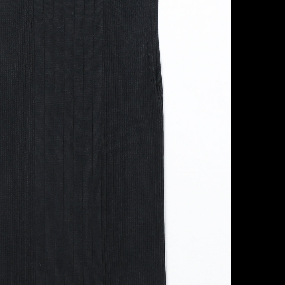Laundry Industry Womens Black Polyester Basic T-Shirt Size XS Roll Neck